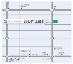 おおがき会計アクセスマップ